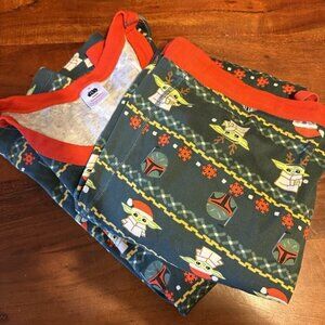 Hanna Andersson Adult Star Wars Collection Pajama Set Size XL Baby Yoda